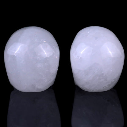 Nicedony 3.0" Angolan Quartz Rock Hand Carved Realistic Skull - View 8