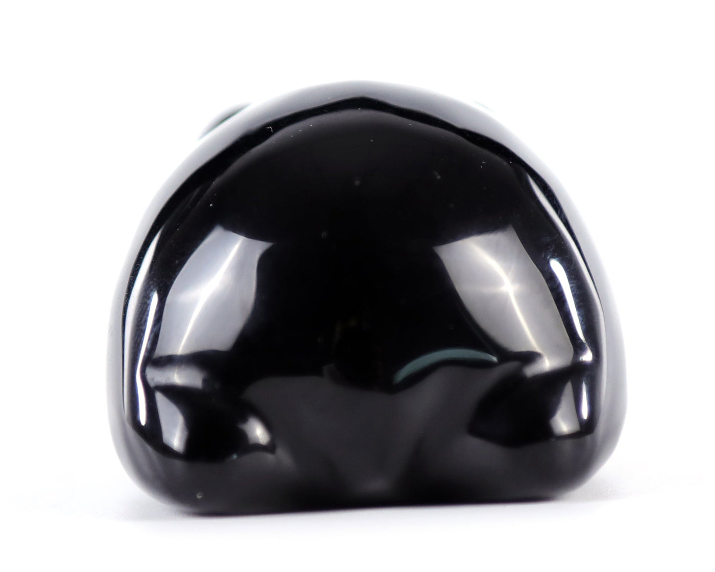 Nicedony 3.0" Black Obsidian Hand Carved Crystal Panda Sculpture - View 4