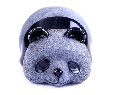 Nicedony 3.0" Black Obsidian Hand Carved Crystal Panda Sculpture - View 11