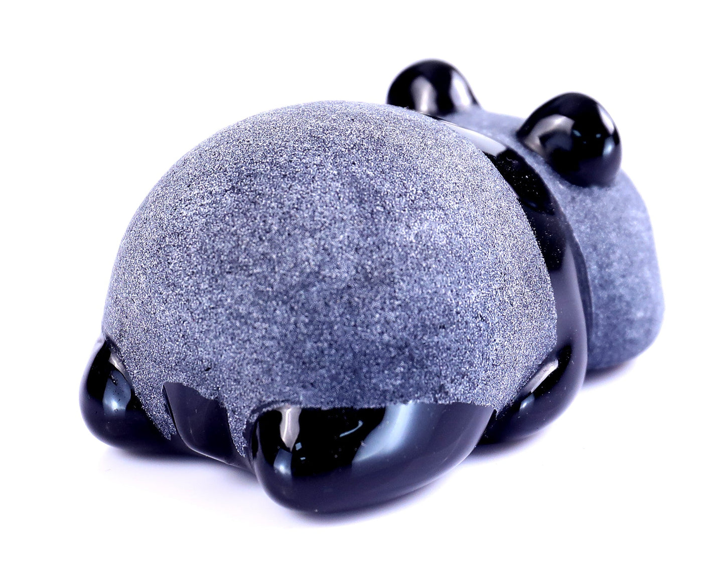 Nicedony 3.0" Black Obsidian Hand Carved Crystal Panda Sculpture - View 13