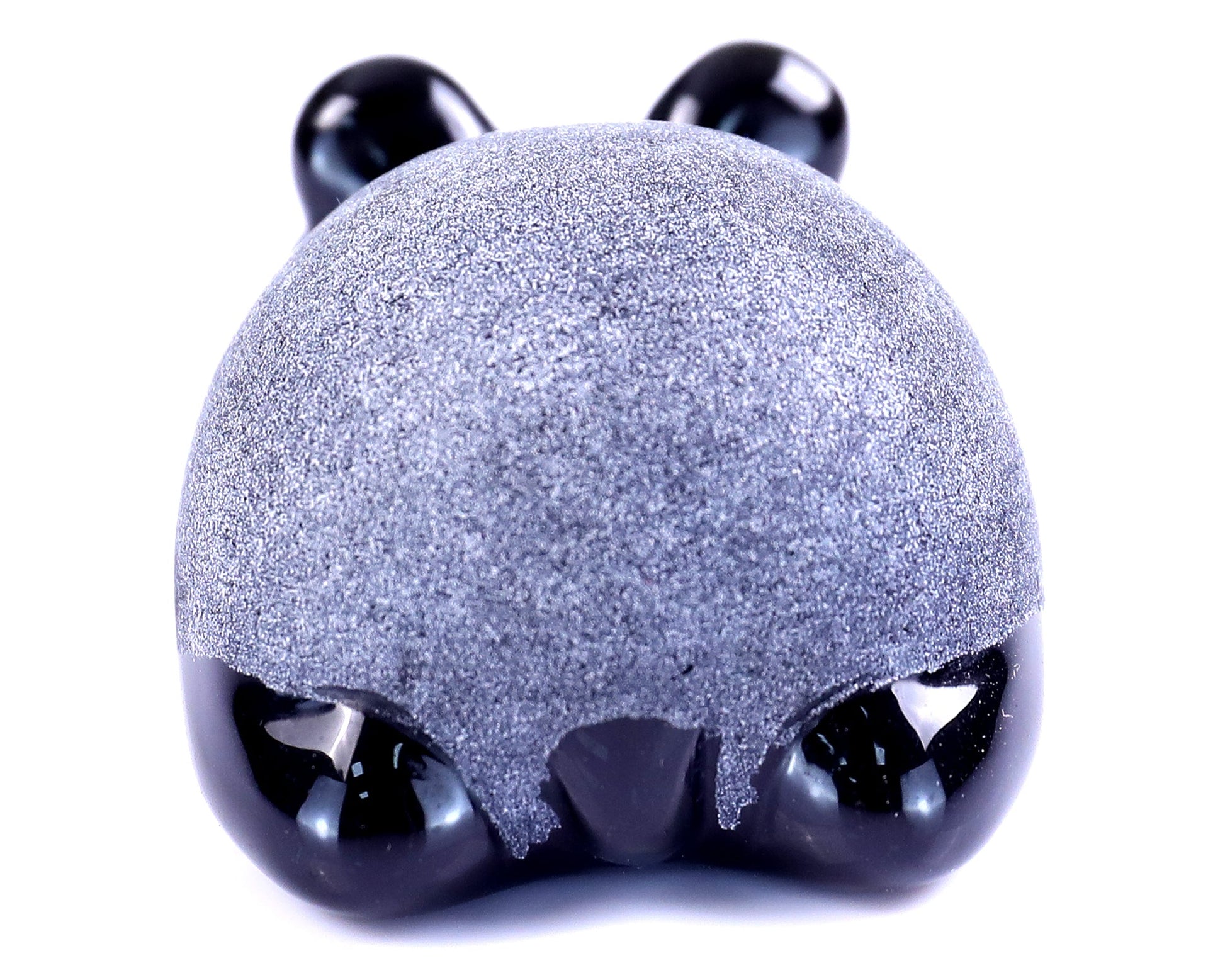 Nicedony 3.0" Black Obsidian Hand Carved Crystal Panda Sculpture - View 14