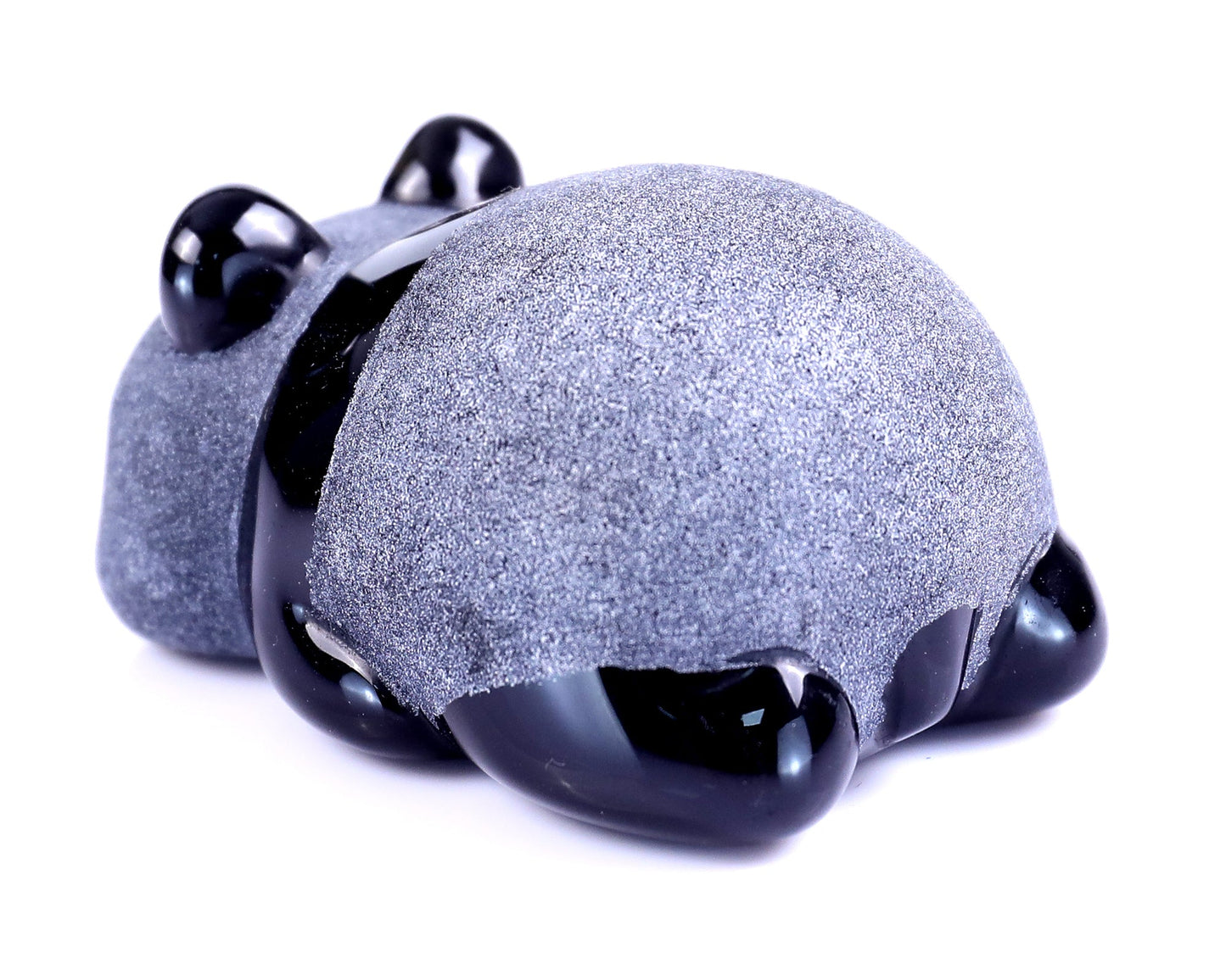 Nicedony 3.0" Black Obsidian Hand Carved Crystal Panda Sculpture - View 15