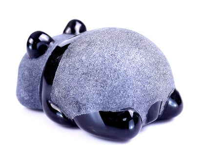 Nicedony 3.0" Black Obsidian Hand Carved Crystal Panda Sculpture - View 15