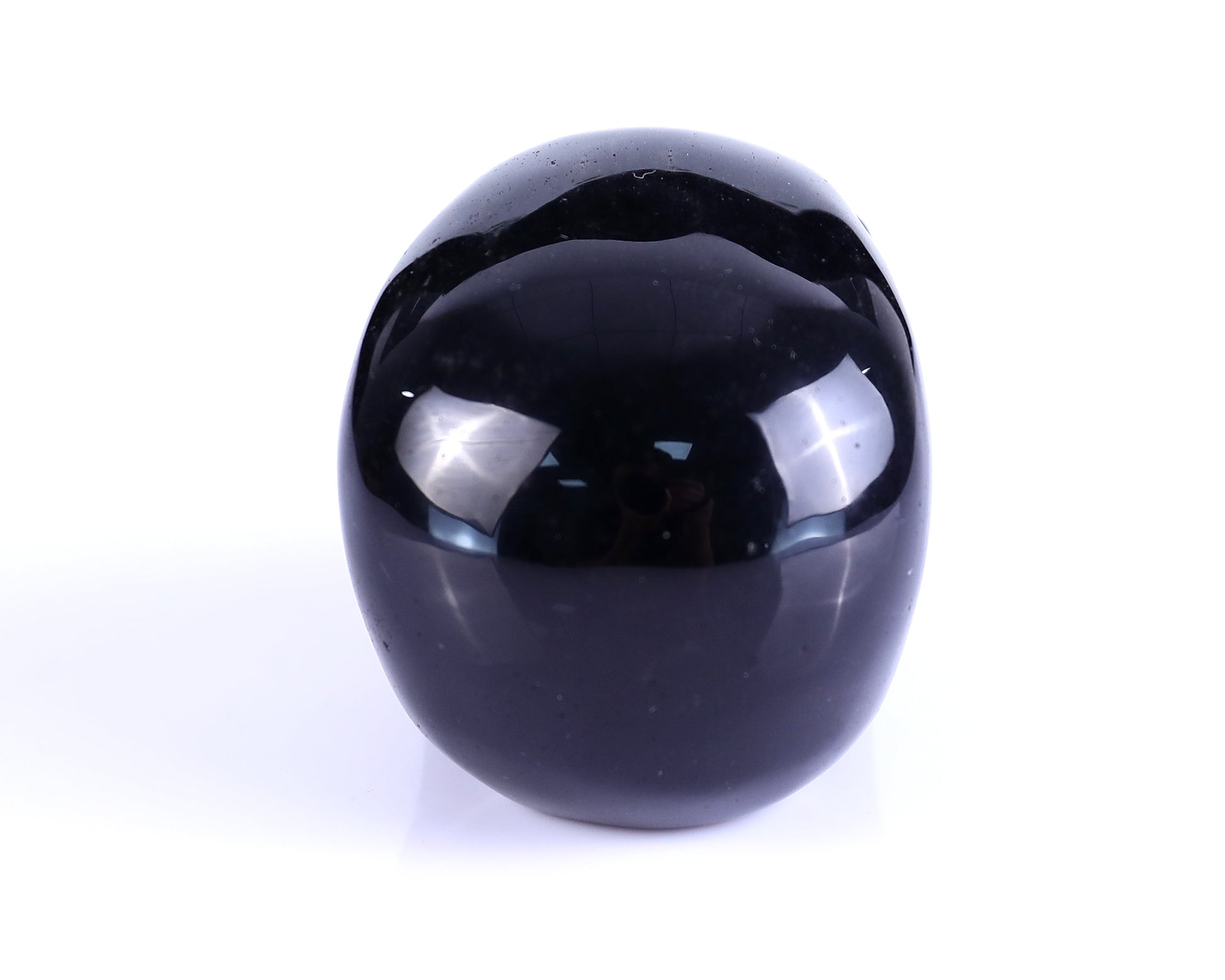Nicedony 3.0" Black Obsidian Hand Carved Realistic Skull Sculpture - View 10