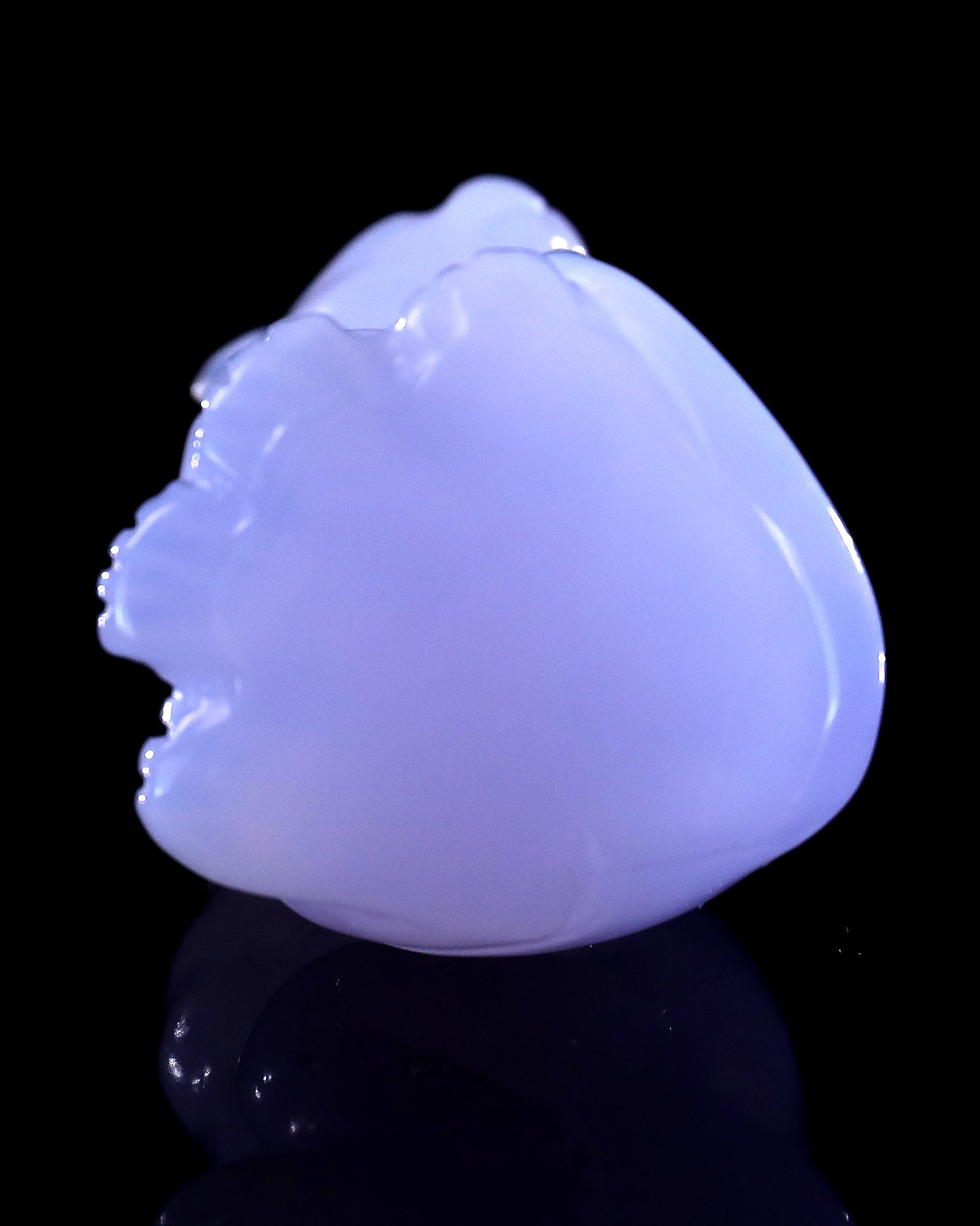 Nicedony 3.0" Blue Chalcedony Hand Carved Crystal Leopard Sculpture - View 5