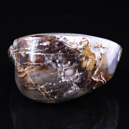 Nicedony 3.0" Blue Chalcedony Hand Carved Crystal Polished Stone - View 5