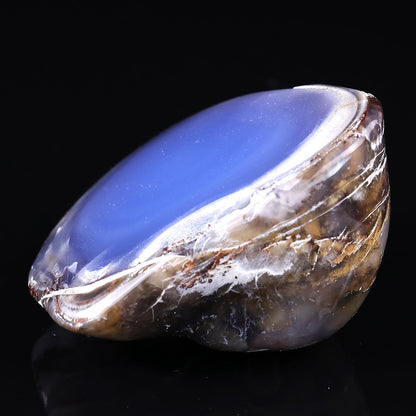 Nicedony 3.0" Blue Chalcedony Hand Carved Crystal Polished Stone - View 4