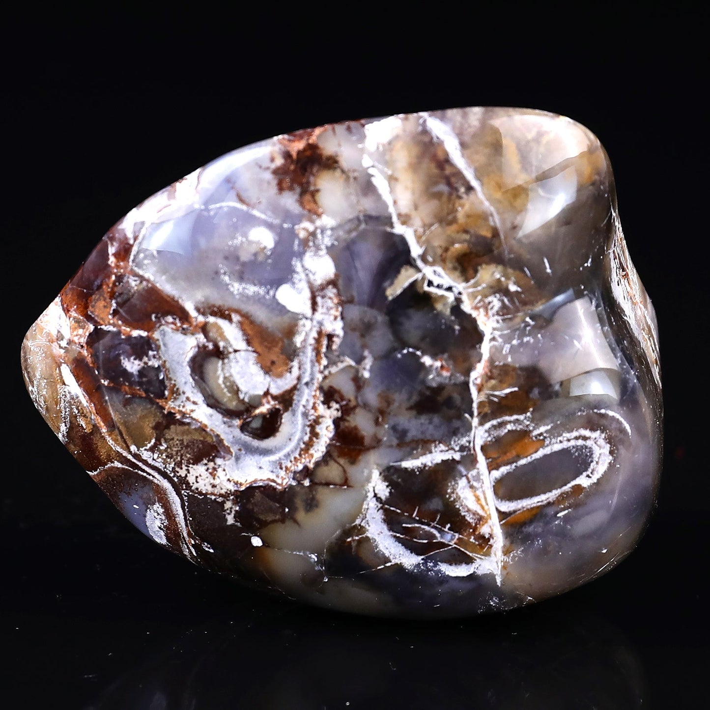 Nicedony 3.0" Blue Chalcedony Hand Carved Crystal Polished Stone - View 6