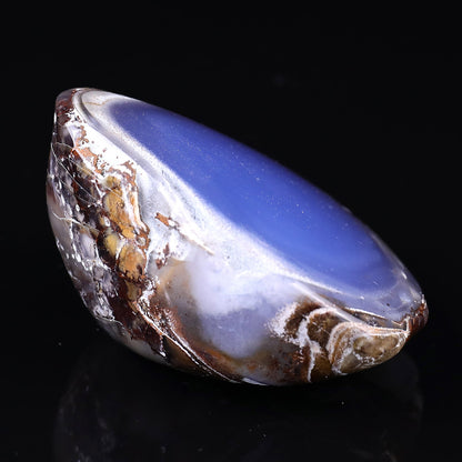 Nicedony 3.0" Blue Chalcedony Hand Carved Crystal Polished Stone - View 3