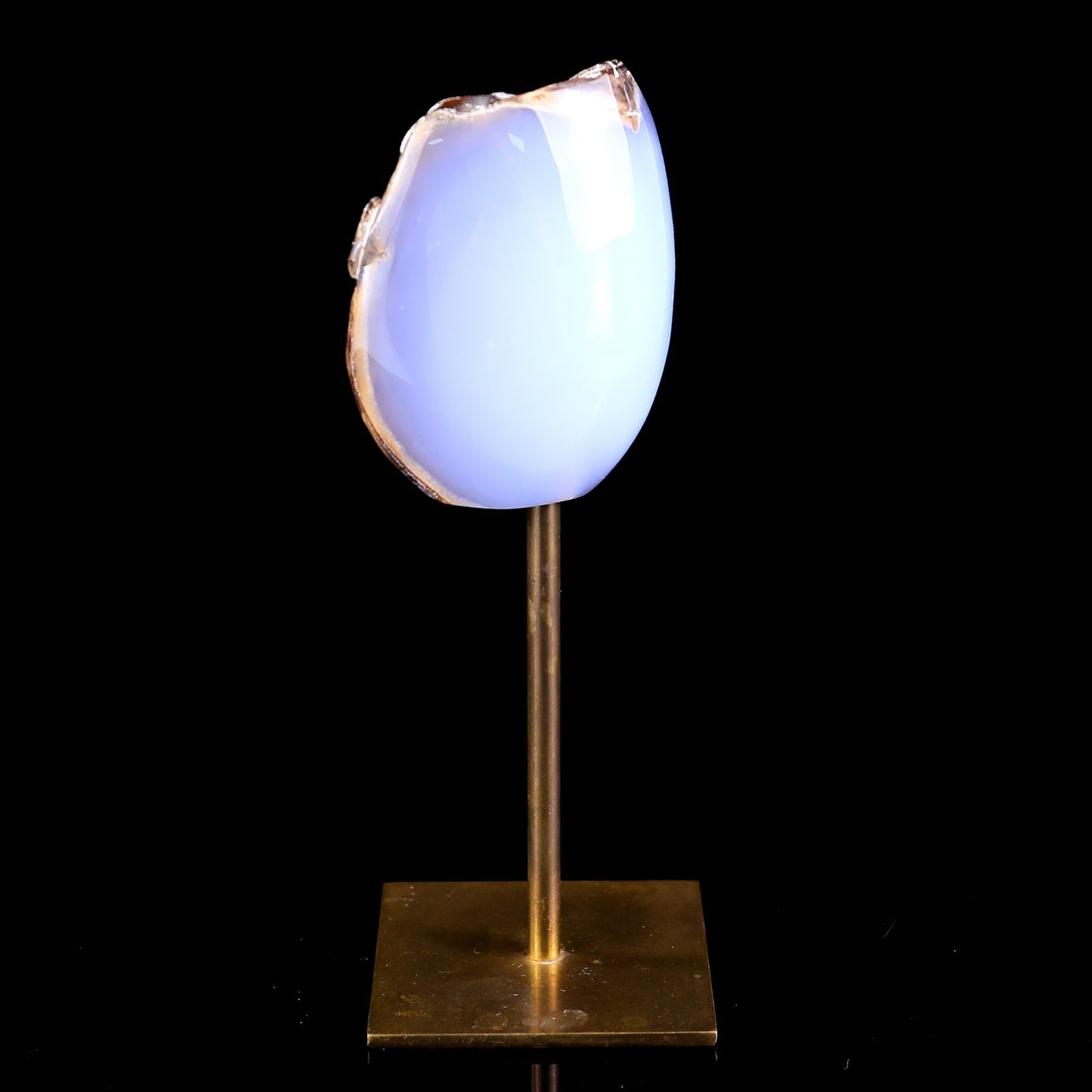 Nicedony 3.0" Blue Chalcedony Hand Carved Crystal Polished Stone - View 7