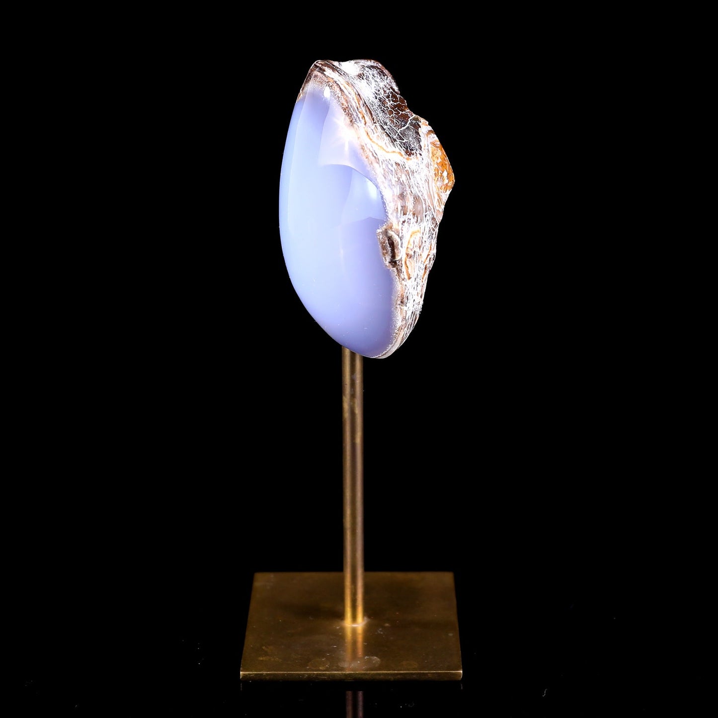 Nicedony 3.0" Blue Chalcedony Hand Carved Crystal Polished Stone - View 13