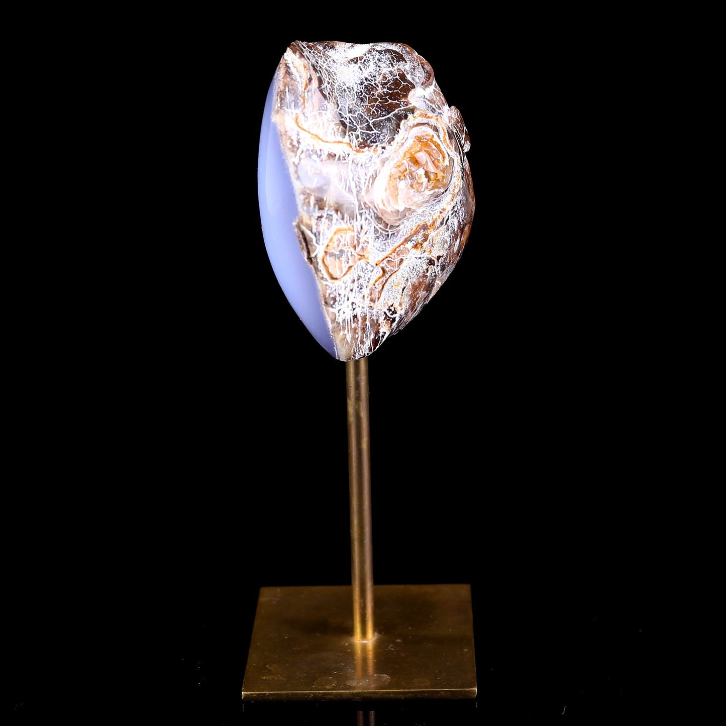 Nicedony 3.0" Blue Chalcedony Hand Carved Crystal Polished Stone - View 12