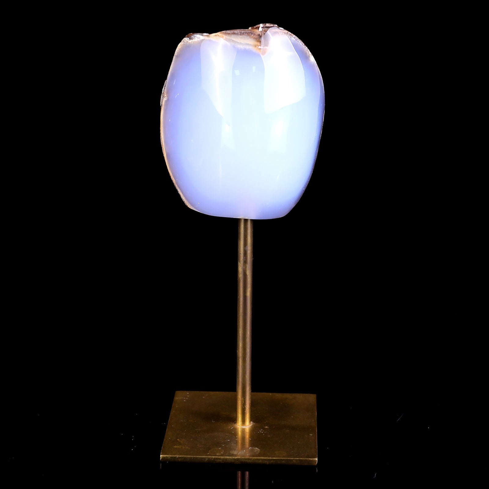 Nicedony 3.0" Blue Chalcedony Hand Carved Crystal Polished Stone - View 8