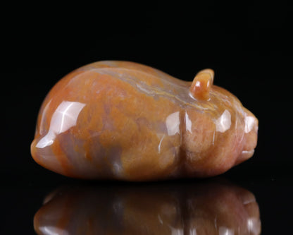 Nicedony 3.0" Chalcedony Hand Carved Crystal Panda Sculpture - View 4