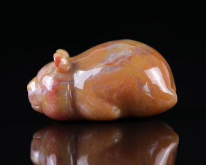 Nicedony 3.0" Chalcedony Hand Carved Crystal Panda Sculpture - View 8