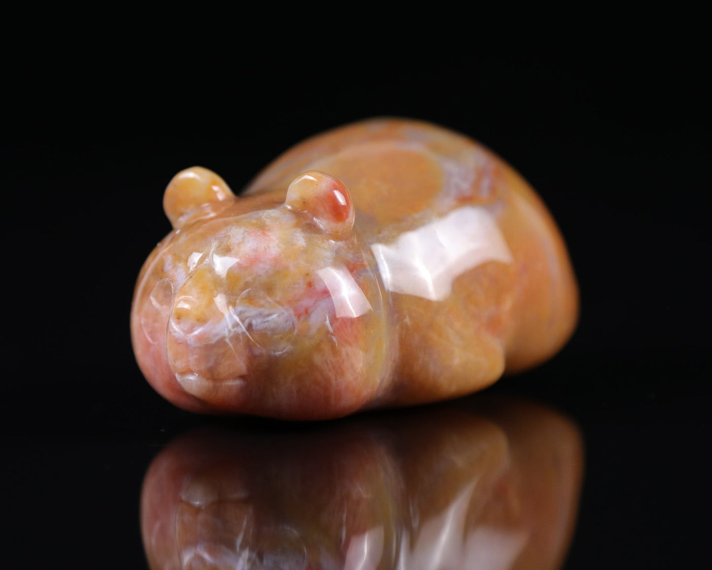 Nicedony 3.0" Chalcedony Hand Carved Crystal Panda Sculpture - View 6