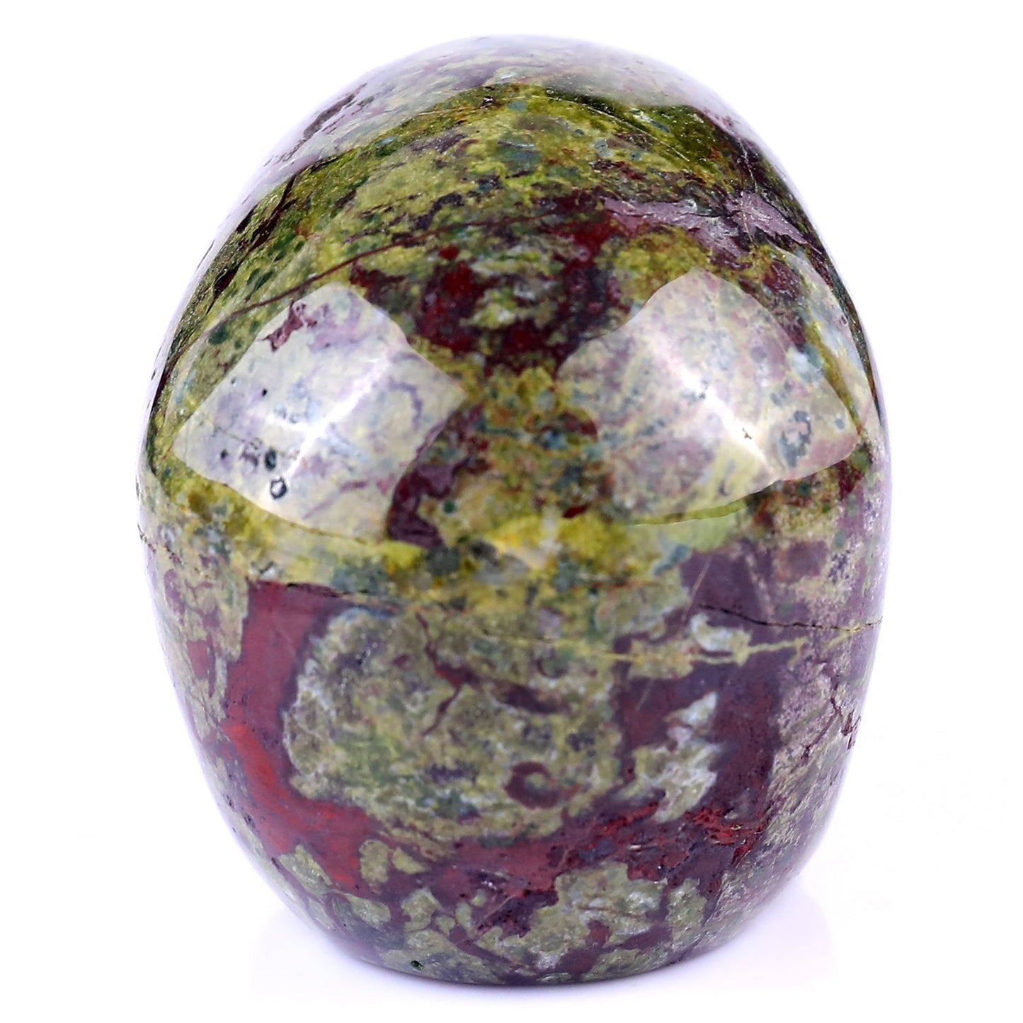 Nicedony 3.0" Dragon Blood Jasper Hand Carved Realistic Skull - View 6
