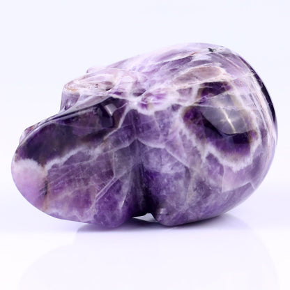 Nicedony 3.0" Dream Amethyst Hand Carved Realistic Skull Sculpture - View 5