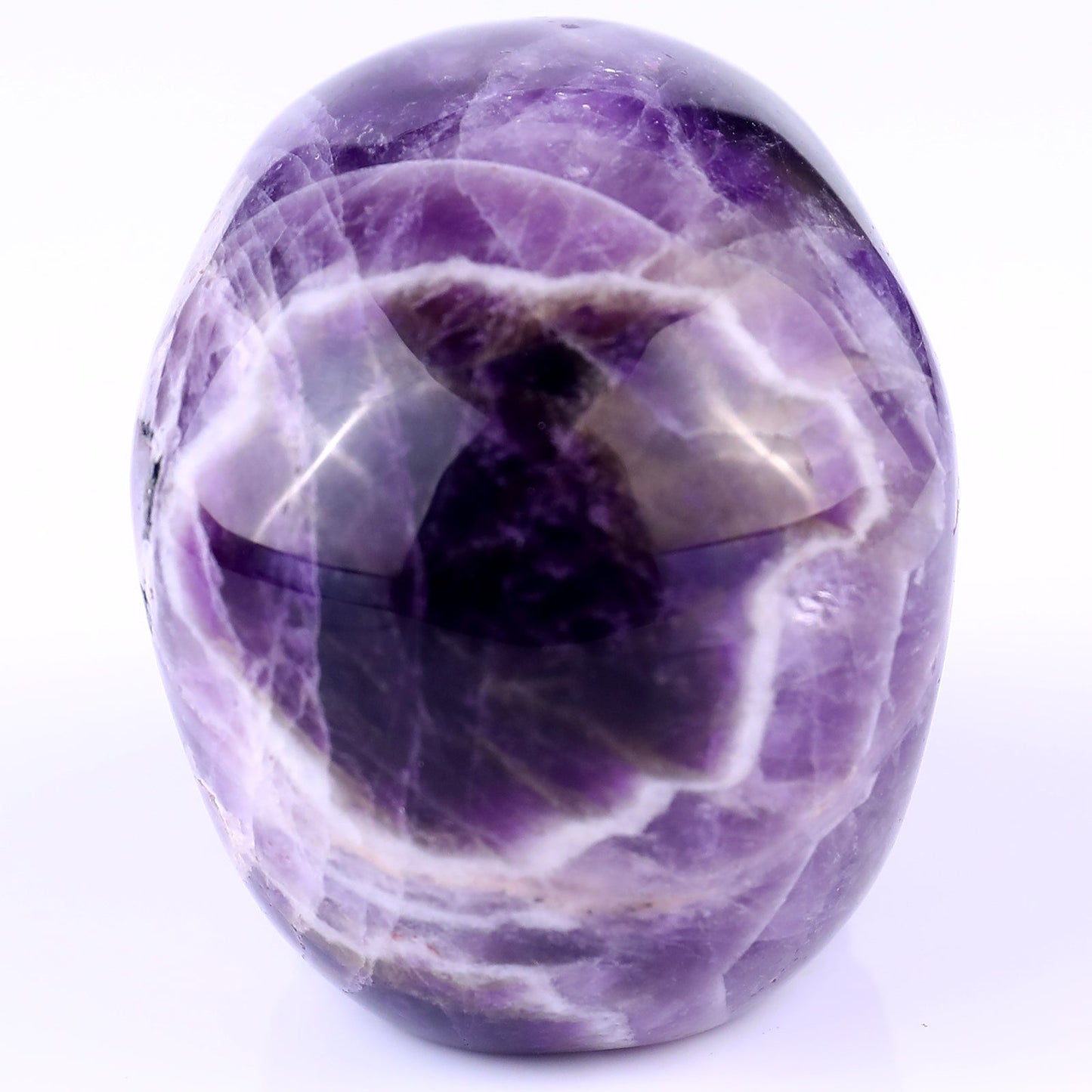 Nicedony 3.0" Dream Amethyst Hand Carved Realistic Skull Sculpture - View 6