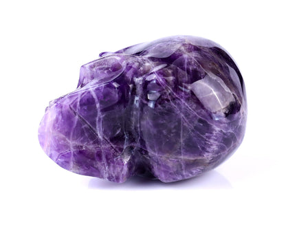 Nicedony 3.0" Dream Amethyst Hand Carved Realistic Skull Sculpture - View 13