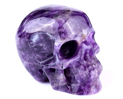 Nicedony 3.0" Dream Amethyst Hand Carved Realistic Skull Sculpture - View 8