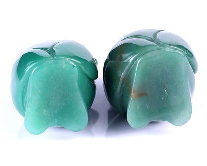 Nicedony 3.0" Green Aventurine Hand Carved Crystal Owl Sculpture - View 6