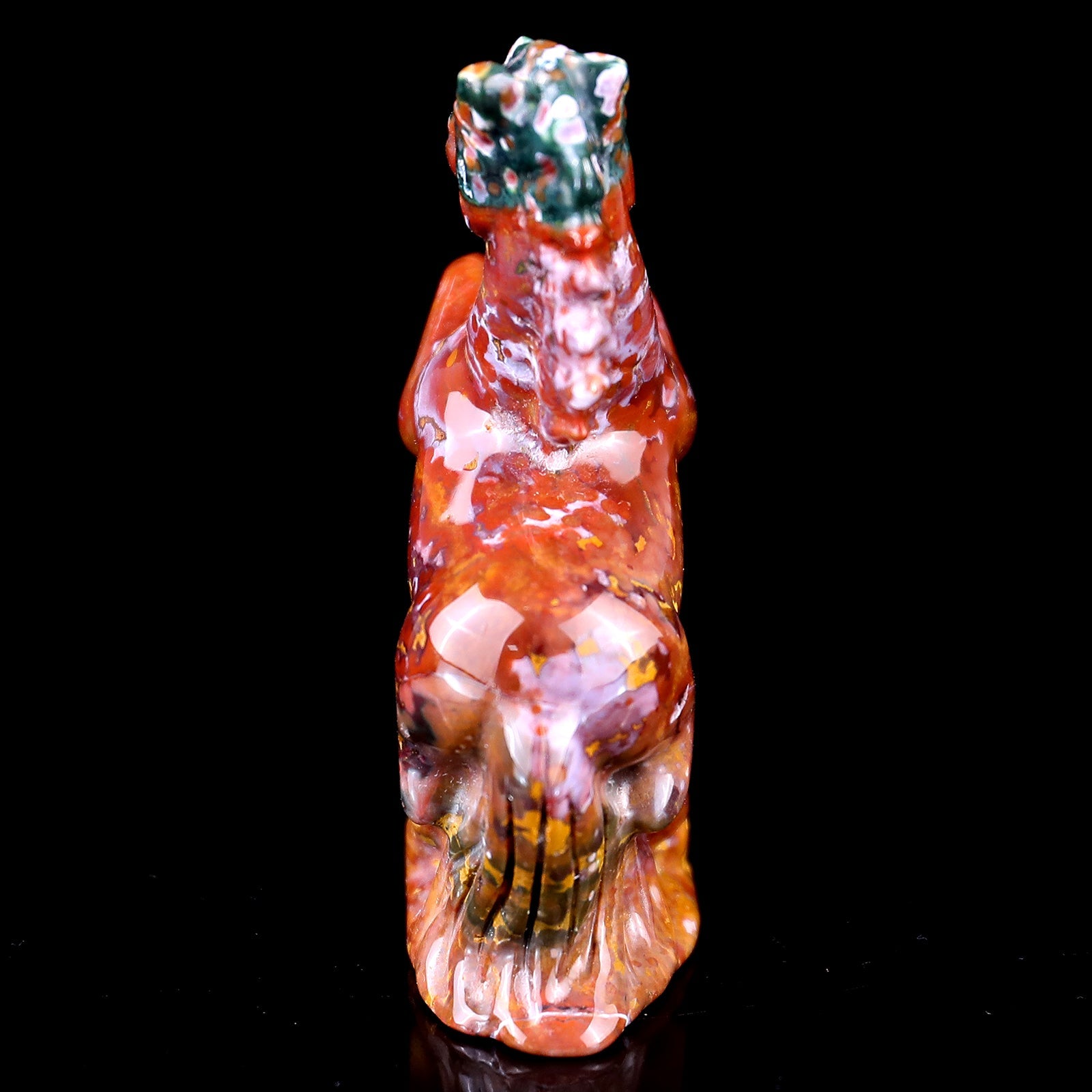 Nicedony 3.0" Indian Agate Hand Carved Crystal Horse Sculpture - View 12