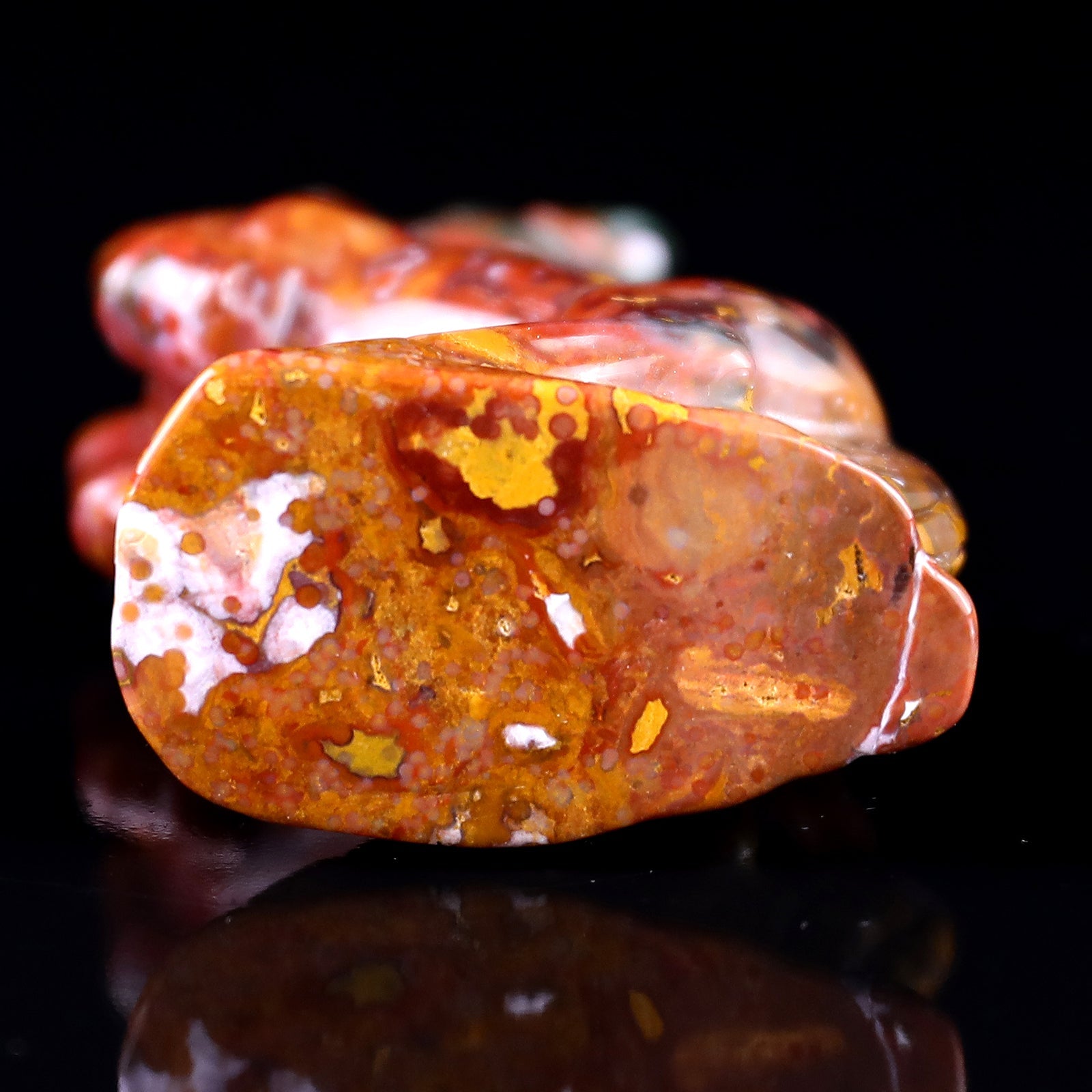 Nicedony 3.0" Indian Agate Hand Carved Crystal Horse Sculpture - View 13