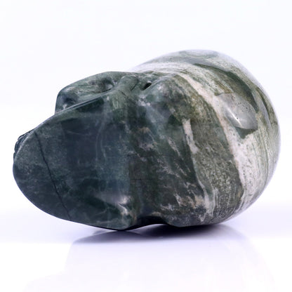 Nicedony 3.0" Jiulong Jade Hand Carved Realistic Skull Sculpture - View 12