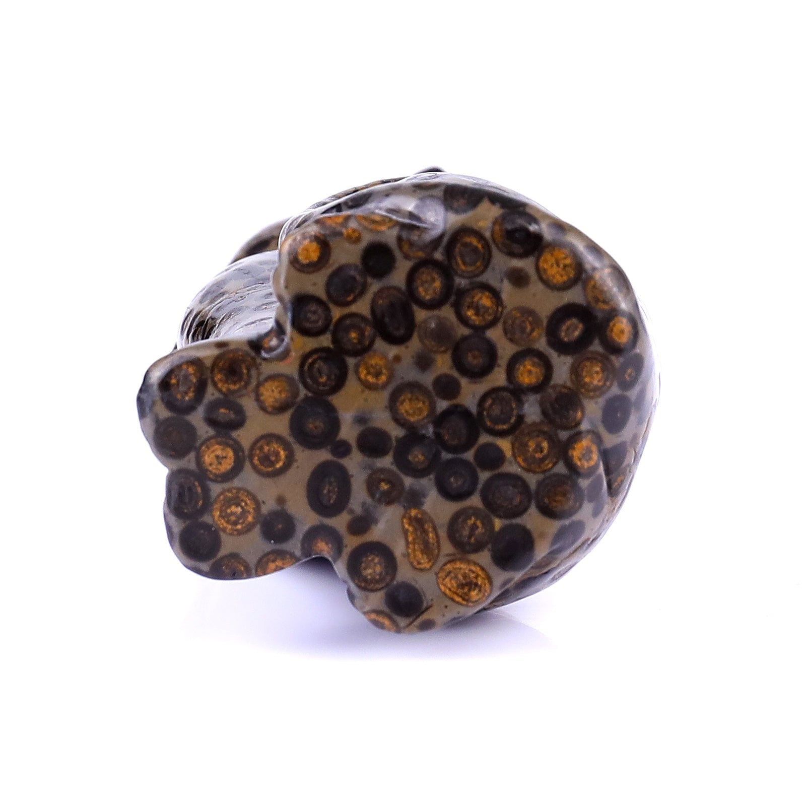 Nicedony 3.0" Leopard Skin Jasper Hand Carved Crystal Cat Sculpture - View 6