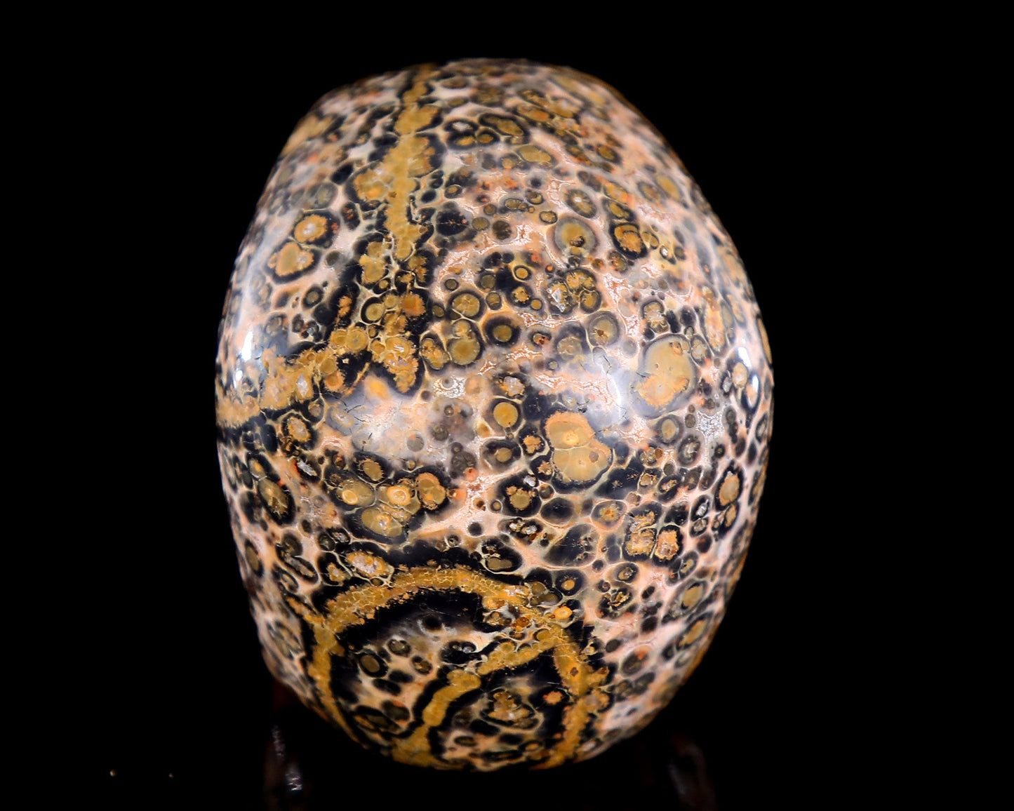 Nicedony 3.0" Leopard Skin Jasper Hand Carved Crystal Skull Sculpture - View 11