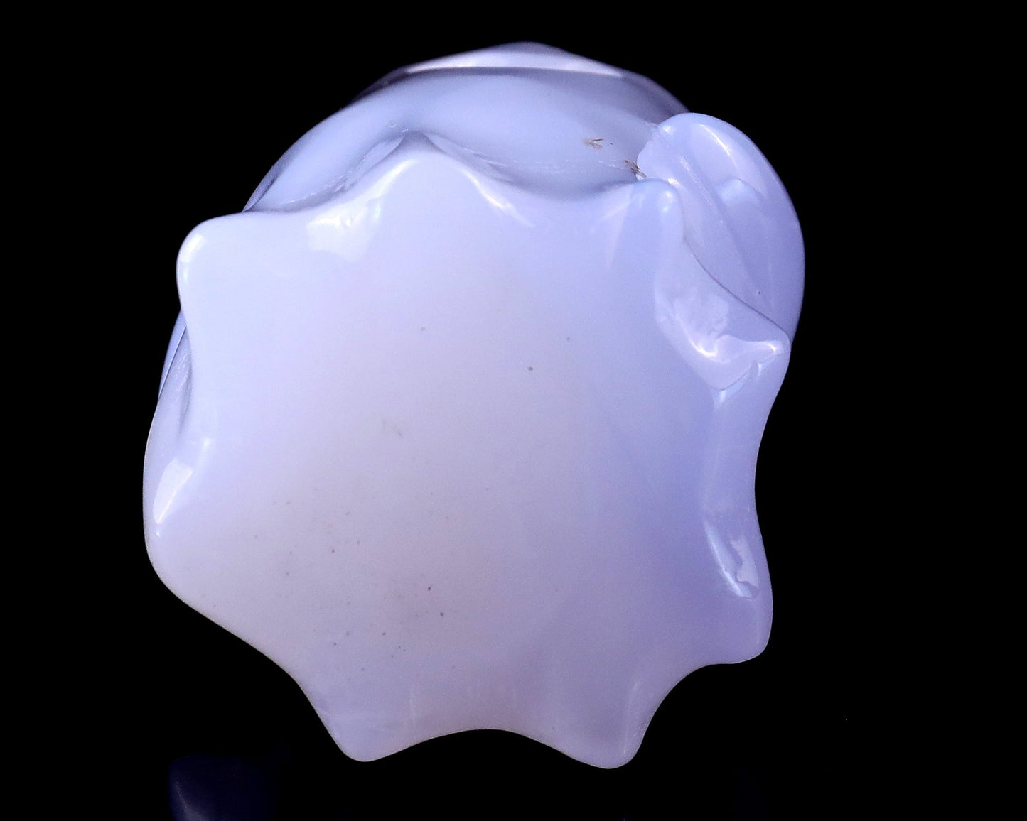 Nicedony 3.0” Blue Chalcedony Hand Carved Crystal Ghost Sculpture - View 8