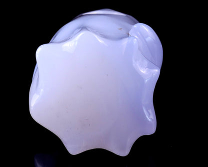 Nicedony 3.0” Blue Chalcedony Hand Carved Crystal Ghost Sculpture - View 8