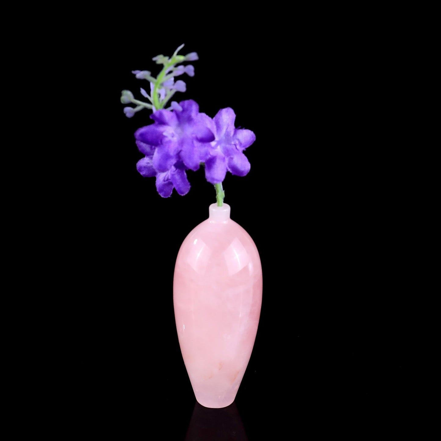 Nicedony 3.0" Gemstone Hand Carved Vase, Incense Holder Sculpture - View 4