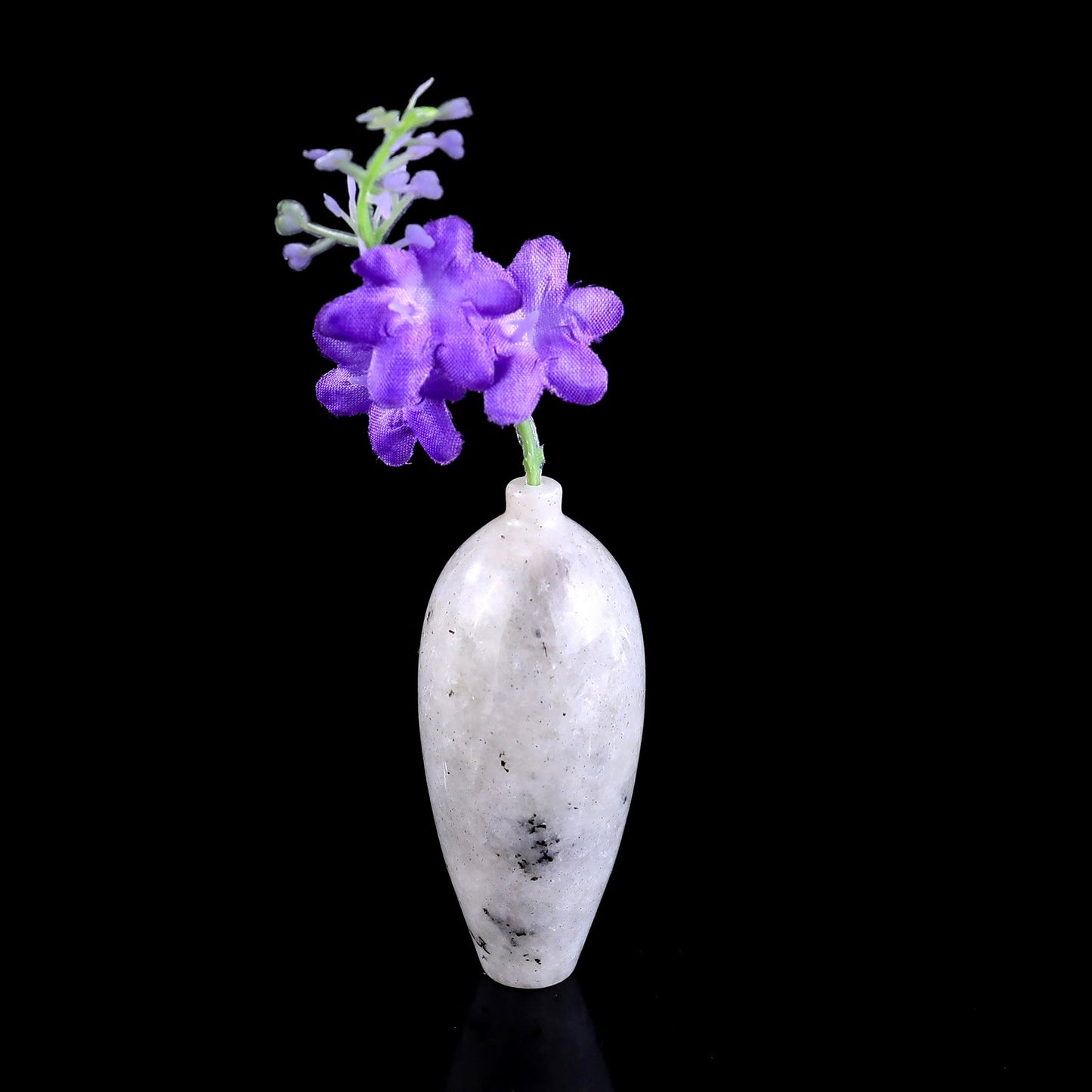 Nicedony 3.0" Gemstone Hand Carved Vase, Incense Holder Sculpture - View 3