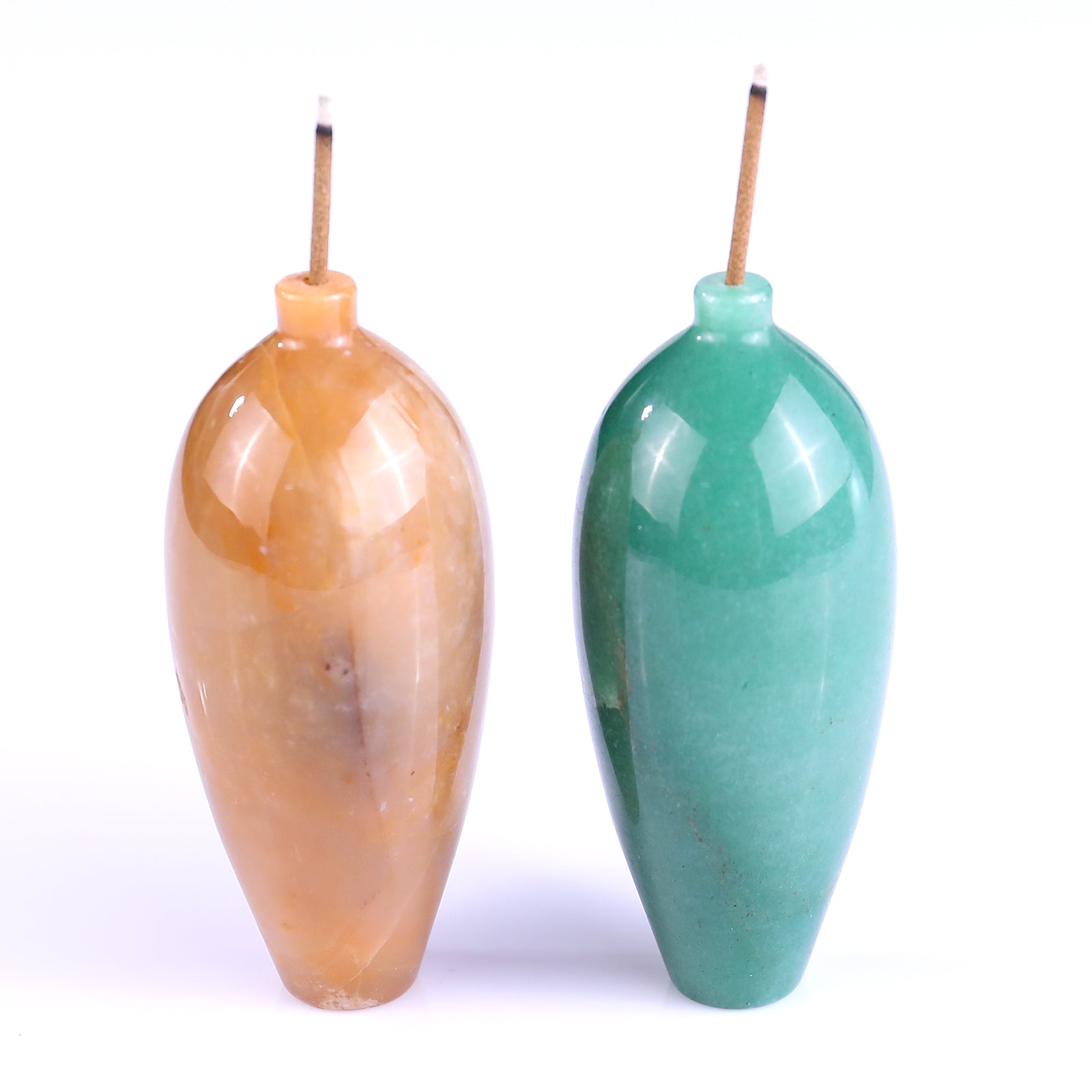 Nicedony 3.0" Gemstone Hand Carved Vase, Incense Holder Sculpture - View 17