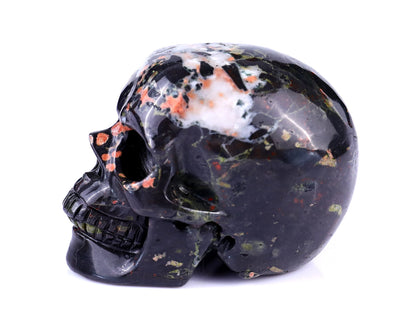 Nicedony 3.0" Plumite Hand Carved Crystal Realistic Skull Sculpture - View 4
