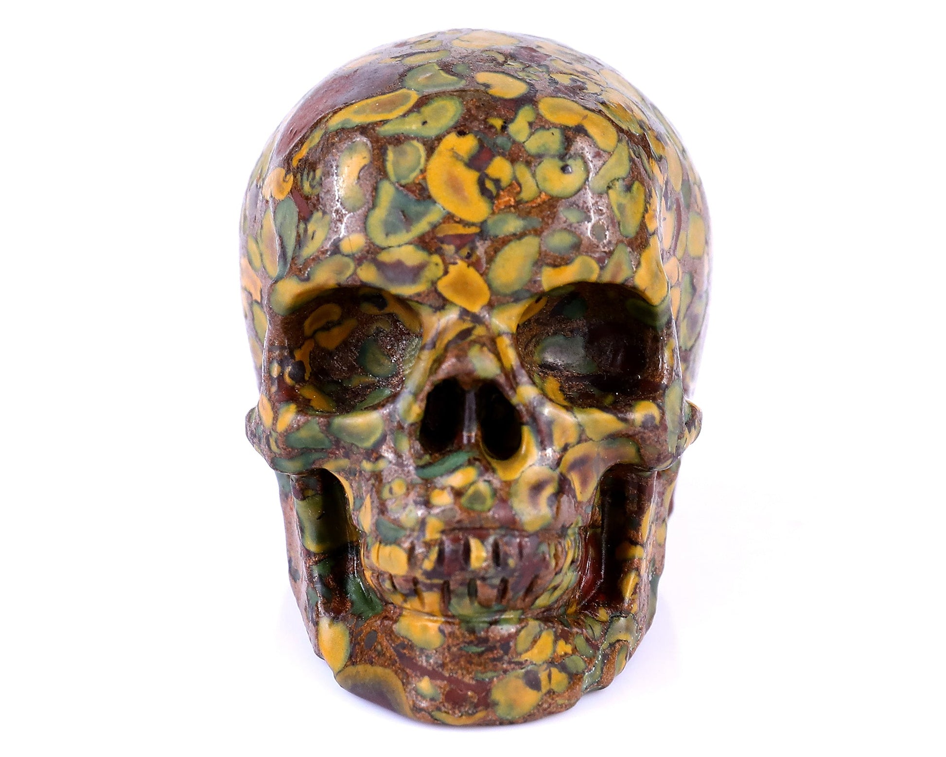 Nicedony 3.0" Roe Stone Hand Carved Crystal Realistic Skull Sculpture - View 2