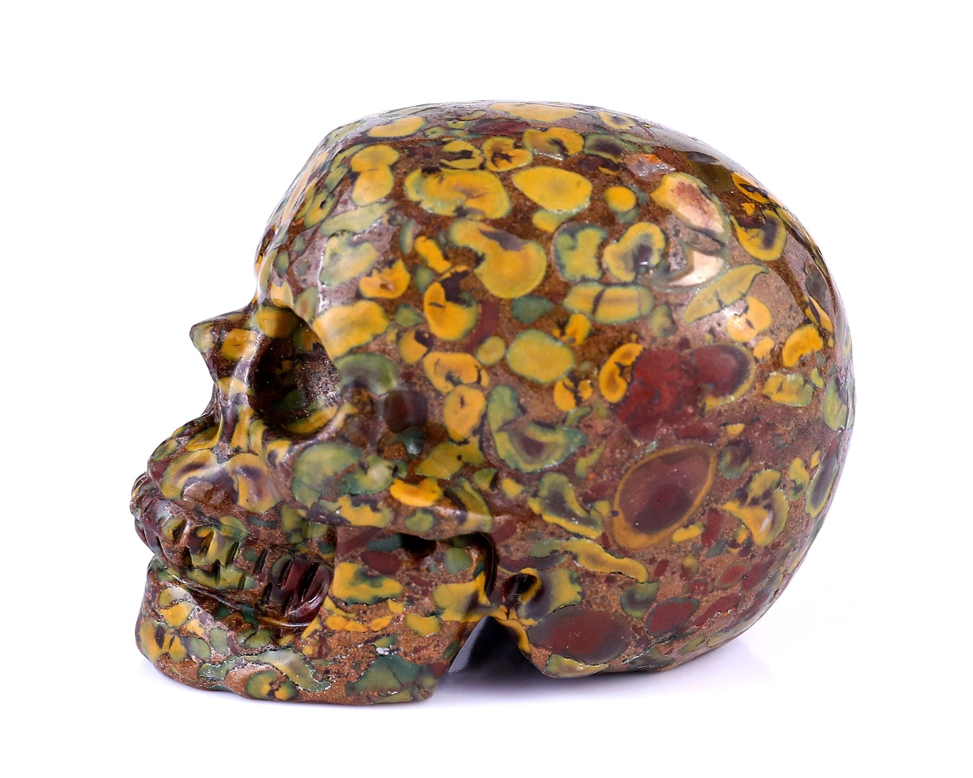 Nicedony 3.0" Roe Stone Hand Carved Crystal Realistic Skull Sculpture - View 4
