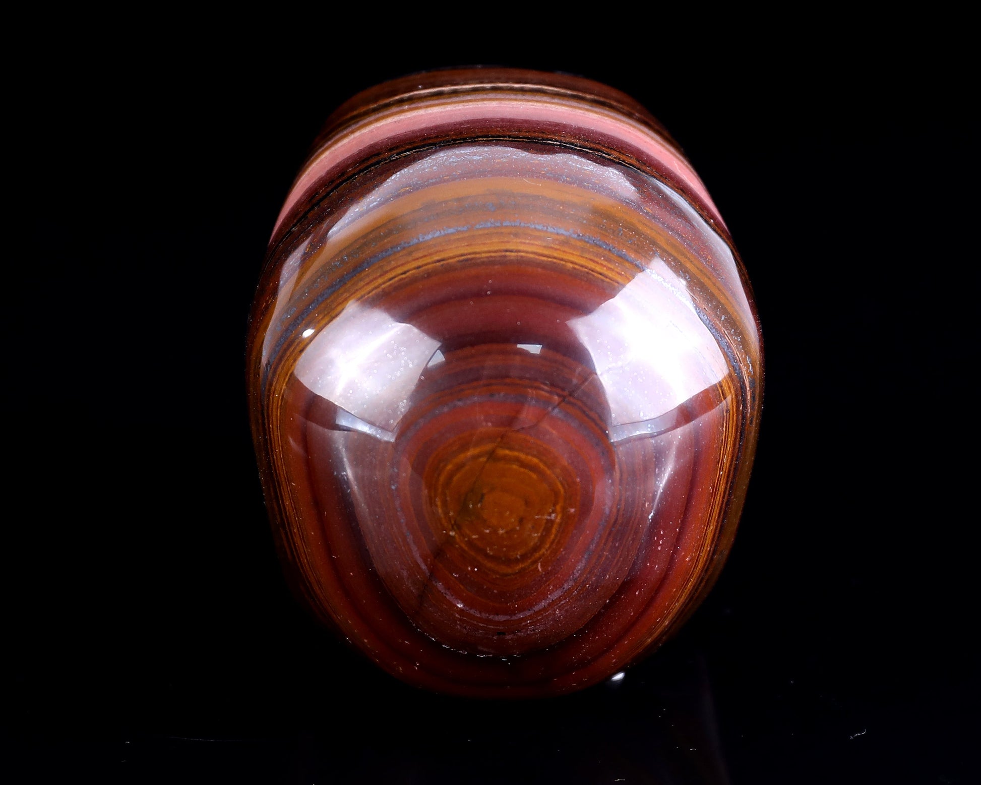 Nicedony 3.0" Tiger Iron Eye Hand Carved Realistic Skull Sculpture - View 13