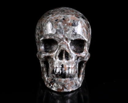 Nicedony 3.0" Yooperlite Hand Carved Realistic Skull Sculpture - View 2