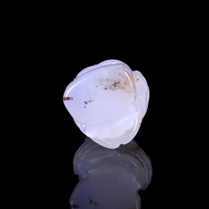 Nicedony 3.1" Blue Chalcedony Hand Carved Crystal Owl Sculpture - View 13