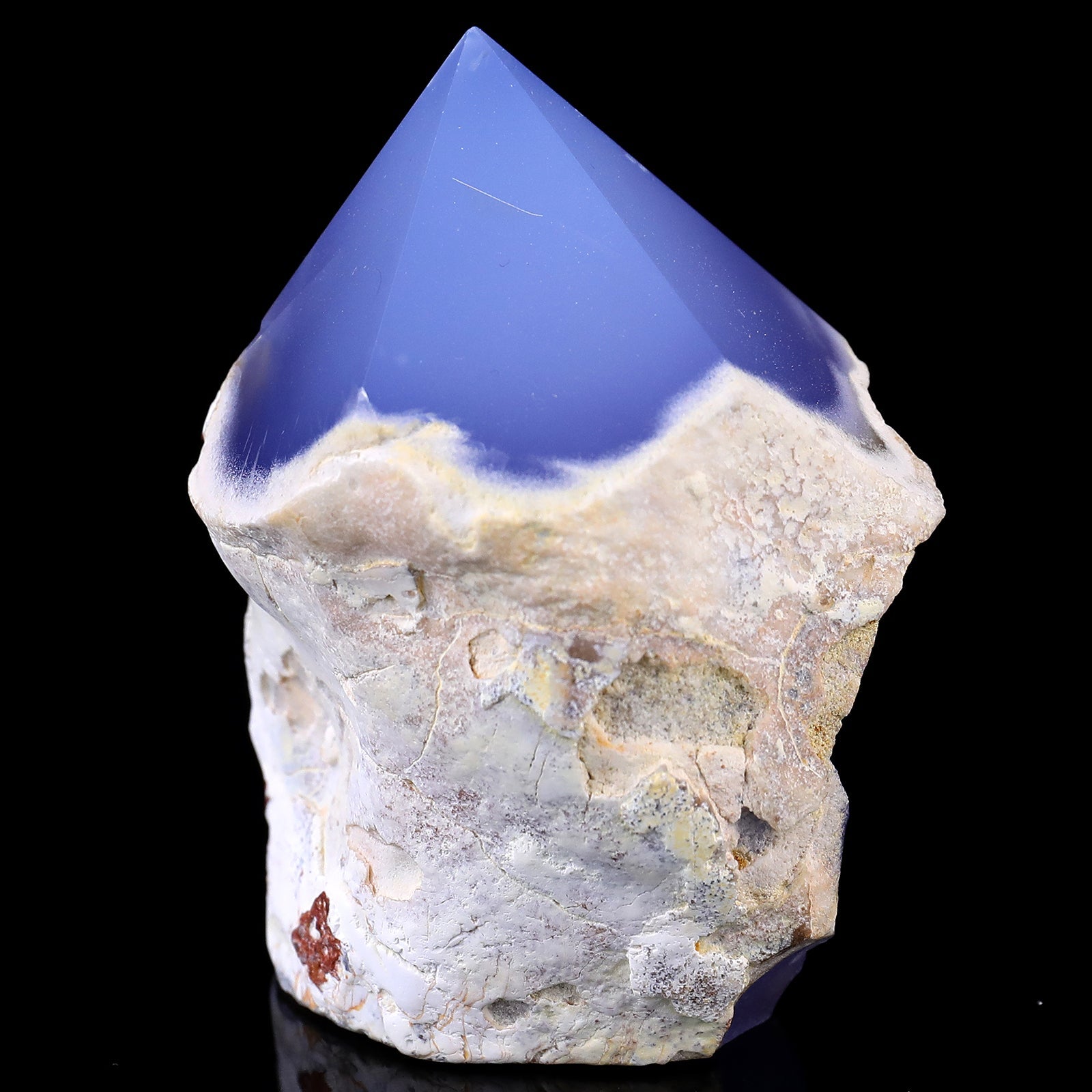 Nicedony 3.1" Blue Chalcedony Hand Carved Crystal Polished Point - View 13