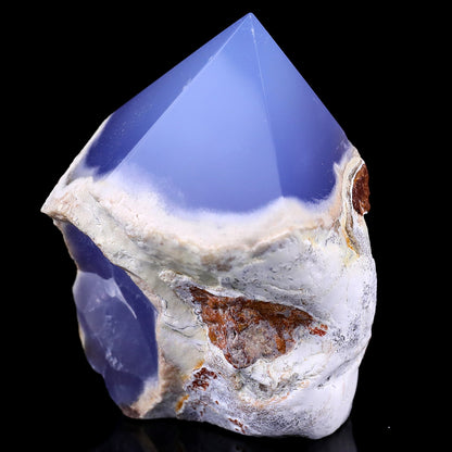 Nicedony 3.1" Blue Chalcedony Hand Carved Crystal Polished Point - View 10