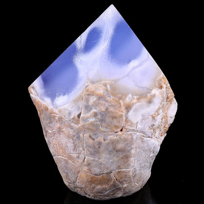 Nicedony 3.1" Blue Chalcedony Hand Carved Crystal Polished Point - View 3