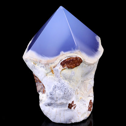 Nicedony 3.1" Blue Chalcedony Hand Carved Crystal Polished Point - View 9