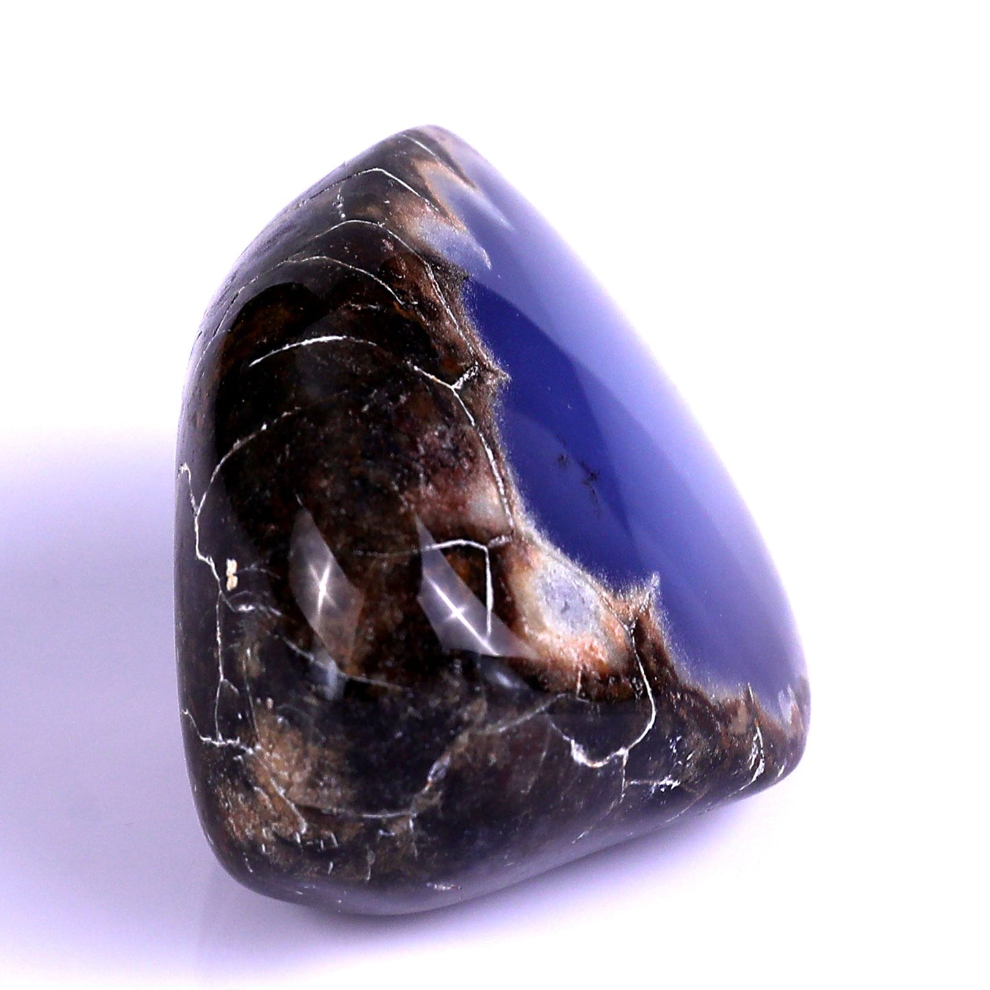 Nicedony 3.1" Blue Chalcedony Hand Carved Crystal Polished Stone - View 3