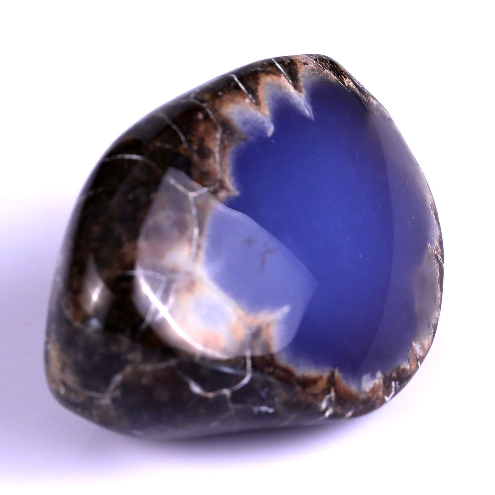 Nicedony 3.1" Blue Chalcedony Hand Carved Crystal Polished Stone - #2100276