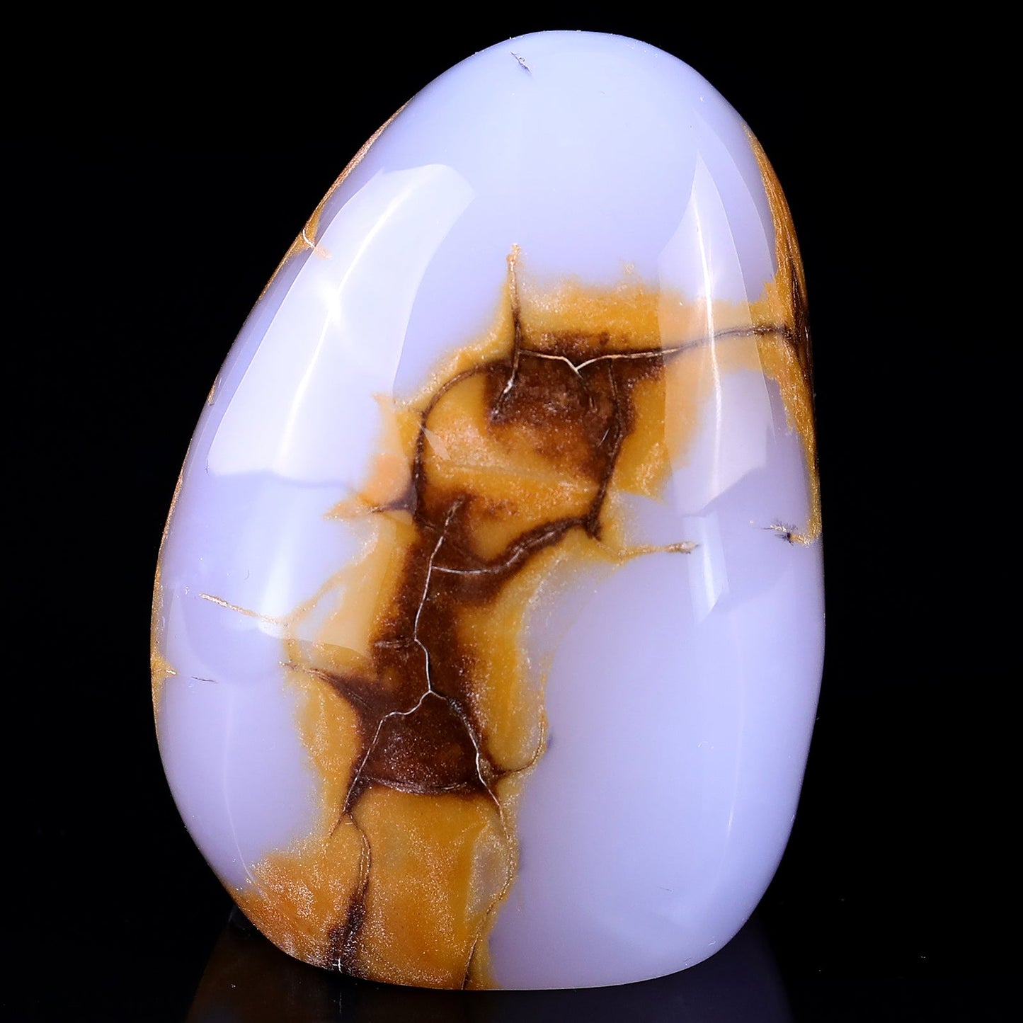 Nicedony 3.1" Blue Chalcedony Hand Carved Crystal Polished Stone - View 14
