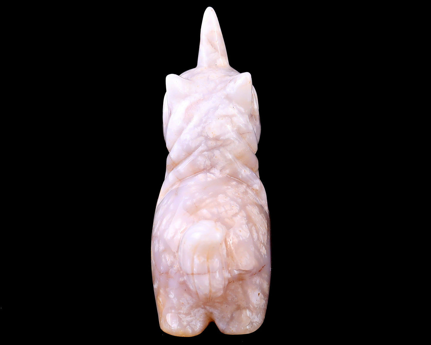 Nicedony 3.1" Chalcedony Hand Carved Crystal Unicorn Sculpture - View 6
